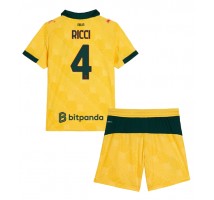 AC Milan Samuele Ricci #4 Koszulka Trzecia dzieci 2025-26 Krótki Rękaw (+ krótkie spodenki)